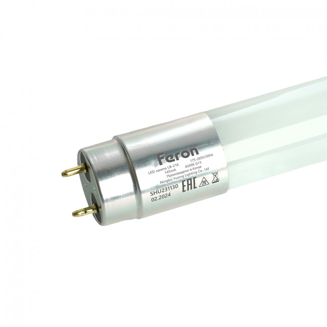 Лампа светодиодная Feron LB-216 G13 48W 175-265V 4000K 1,5м, артикул FERON 51084