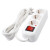 Удлинитель трехместный с/з с выключателем STEKKER HM03-31-02 3x0,75, 2м, серия Home (У10А-002), белый, артикул STEKKER 39197