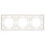 Рамка STEKKER, PFR00-5003-01 3-местная, серия Эмили, белый фарфор, soft touch, артикул STEKKER 49886