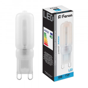 Лампа светодиодная Feron LB-431 G9 7W 230V 6400K Лампа светодиодная Feron LB-431 G9 7W 230V 6400K