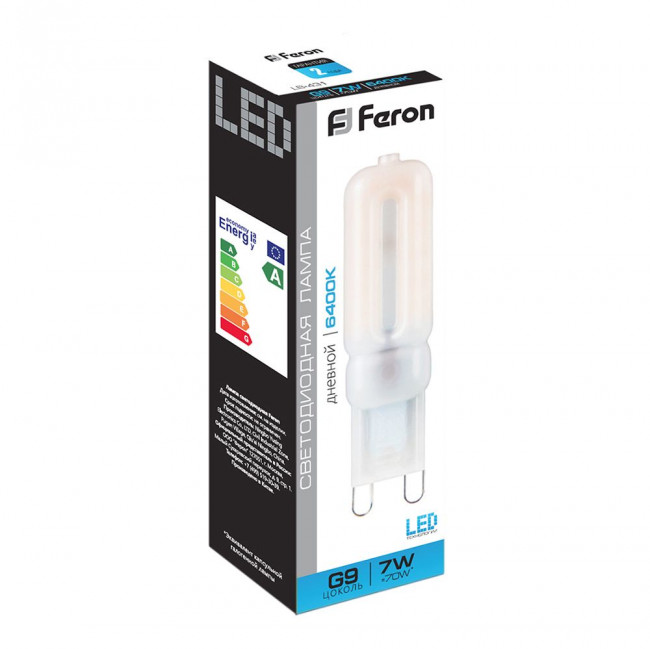 Лампа светодиодная Feron LB-431 G9 7W 230V 6400K, артикул FERON 25757