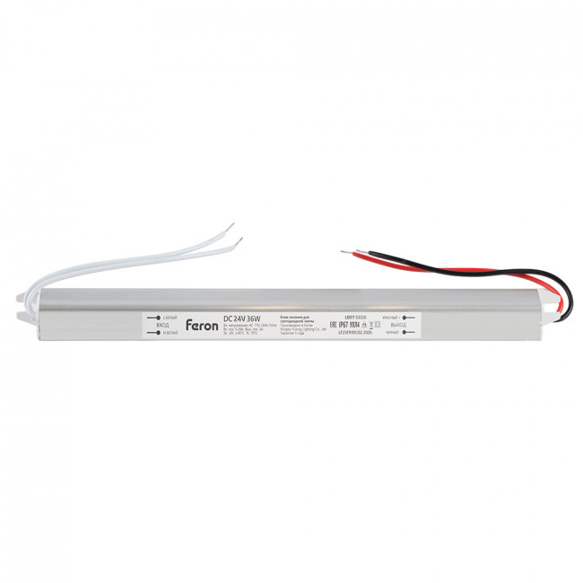Трансформатор электронный для светодиодной ленты 36W 24V IP67 (драйвер), LB011 FERON, артикул FERON 53320 Трансформатор электронный для светодиодной ленты 36W 24V IP67 (драйвер), LB011 FERON, артикул FERON 53320