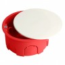 Коробка монтажная STEKKER для полых стен с крышкой D80х40мм, красный EBX30-02-1-20-80 (GE41025) 49006 