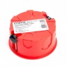 Коробка монтажная STEKKER для полых стен с крышкой D80х40мм, красный EBX30-02-1-20-80 (GE41025) 49006 
