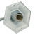 Светильник садово-парковый Feron 6102/PL6102 шестигранный на стену вниз 60W E27 230V, белый, артикул FERON 11053