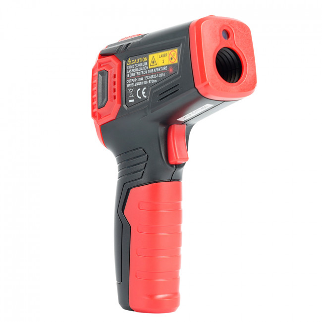 MTM HT650A Дистанционный измеритель температуры (пирометр), 2 батареи тип ААА 1,5В, черный/красный, артикул STEKKER 49998 MTM HT650A Дистанционный измеритель температуры (пирометр), 2 батареи тип ААА 1,5В, черный/красный, артикул STEKKER 49998