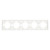 Рамка STEKKER, PFR00-5005-01 5-местная, серия Эмили, белый фарфор, soft touch, артикул STEKKER 49888 Рамка STEKKER, PFR00-5005-01 5-местная, серия Эмили, белый фарфор, soft touch, артикул STEKKER 49888