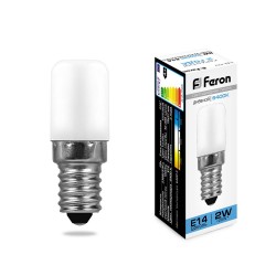 Лампа светодиодная Feron 2W 230V E14 холодный свет (6400K) для холодильника LB-10