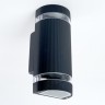 Светильник уличный Feron Сеул DH1702 настенный под лампу 2хGU10 черный 48318 