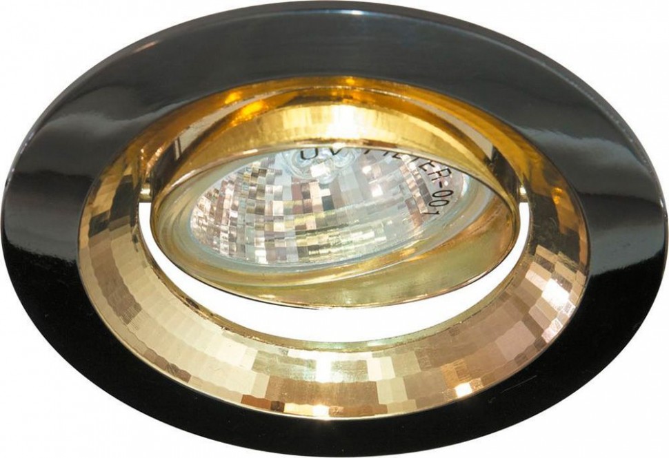 Светильник потолочный, MR16 G5.3 черный металлик-золото, DL2009