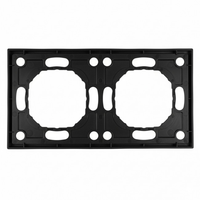 Рамка STEKKER, PFR00-5002-05 2-местная, серия Эмили, черный уголь, soft touch, артикул STEKKER 49859
