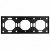Рамка STEKKER, PFR00-5003-05 3-местная, серия Эмили, черный уголь, soft touch, артикул STEKKER 49860