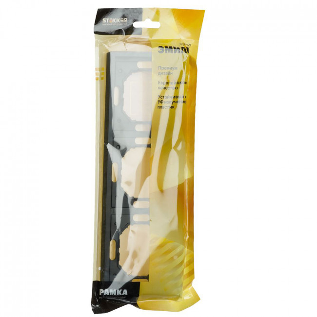 Рамка STEKKER, PFR00-5003-05 3-местная, серия Эмили, черный уголь, soft touch, артикул STEKKER 49860