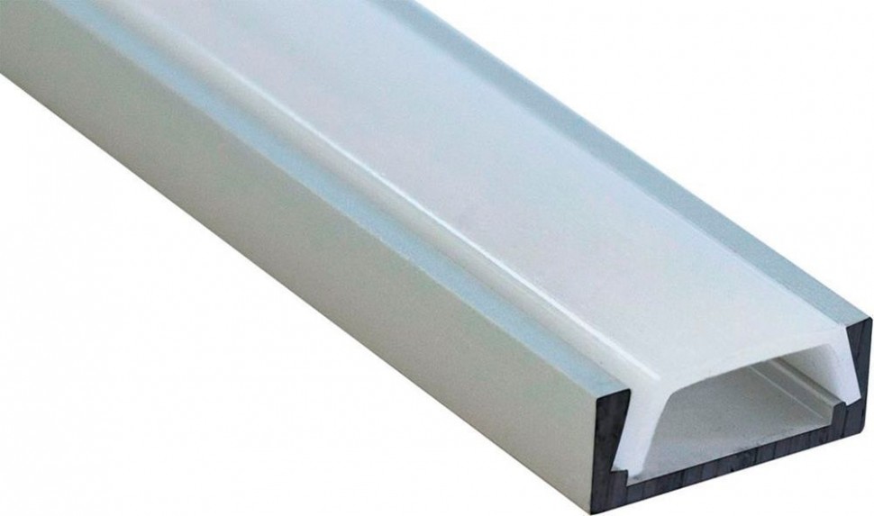 Алюминиевый профиль для светодиодной ленты "накладной"  , серебро, CAB262