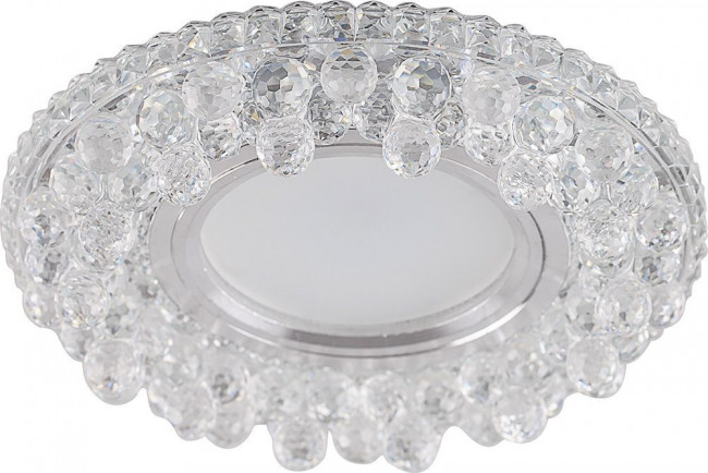 Светильник встраиваемый с LED подсветкой Feron CD941 потолочный MR16 G5.3 прозрачный, артикул FERON 32654 Светильник встраиваемый с LED подсветкой Feron CD941 потолочный MR16 G5.3 прозрачный, артикул FERON 32654