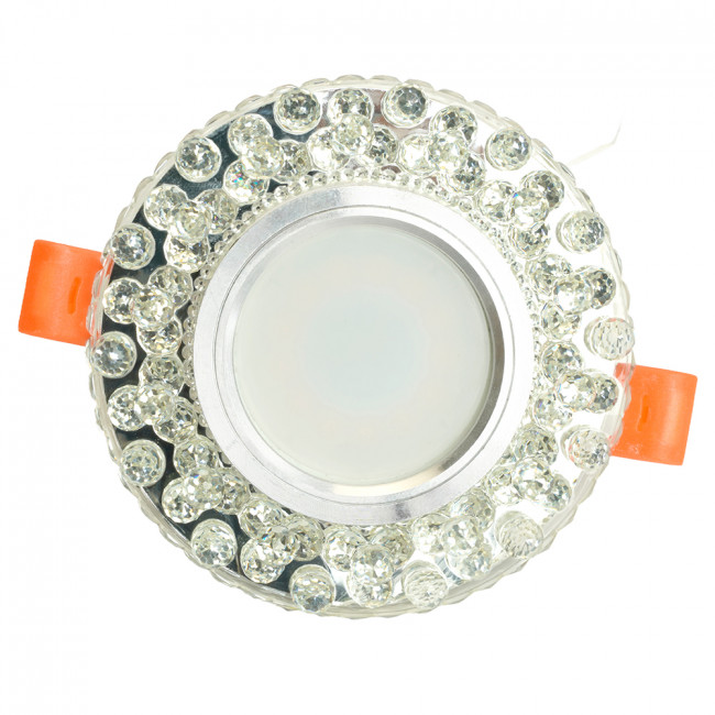 Светильник встраиваемый с LED подсветкой Feron CD941 потолочный MR16 G5.3 прозрачный, артикул FERON 32654 Светильник встраиваемый с LED подсветкой Feron CD941 потолочный MR16 G5.3 прозрачный, артикул FERON 32654
