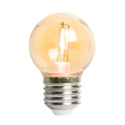 Лампа светодиодная Feron LB-383 E27 2W шарик G45 оранжевый