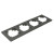 Рамка STEKKER, PFR00-7005-06 5-местная, пластик, серия Катрин, графит, артикул STEKKER 39811