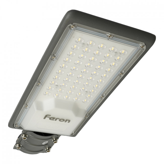 Светодиодный уличный консольный светильник Feron SP3031 30W 6400K 230V, серый, артикул FERON 32576 Светодиодный уличный консольный светильник Feron SP3031 30W 6400K 230V, серый, артикул FERON 32576