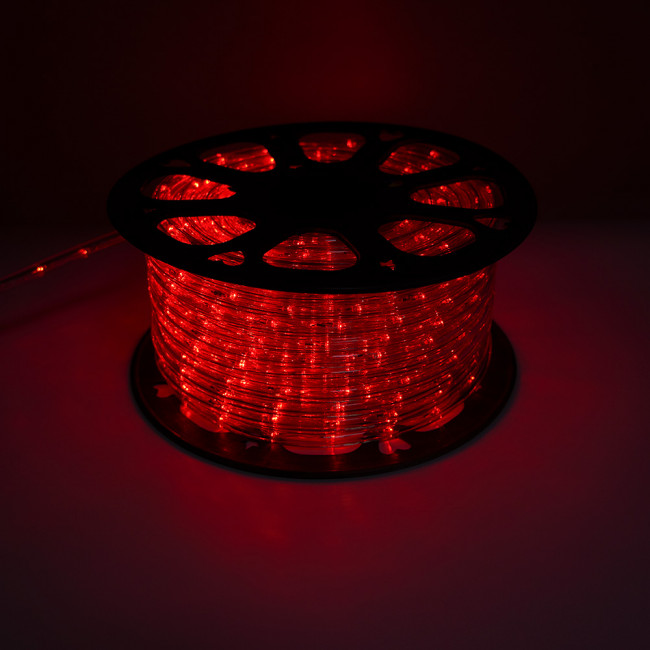 Дюралайт светодиодный Feron LED-R2W 2-х жильный, RGB 1,44Вт/м 24LED/м 50м 230V, артикул FERON 41031