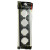 Рамка STEKKER, PFR00-7004-06 4-местная, пластик, серия Катрин, графит, артикул STEKKER 39810