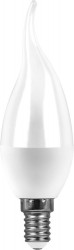Лампа светодиодная Feron LB-97 Свеча на ветру E14 7W теплый свет (2700К)