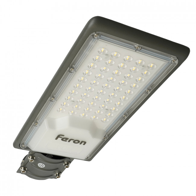 Светодиодный уличный консольный светильник Feron SP3032 50W 6400K 230V, серый, артикул FERON 32577