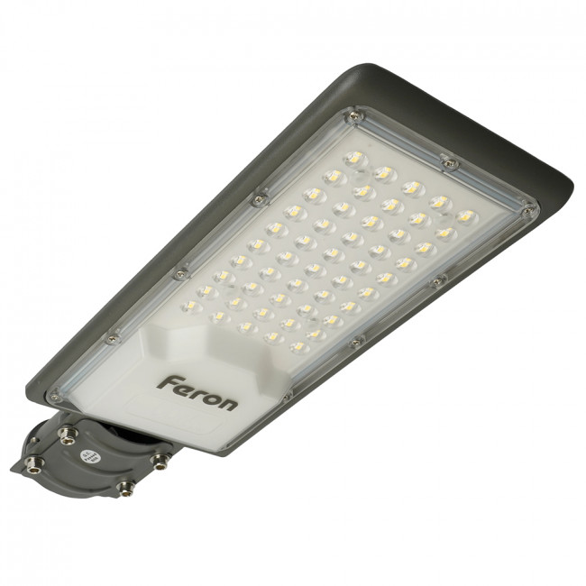 Светодиодный уличный консольный светильник Feron SP3032 50W 6400K 230V, серый, артикул FERON 32577