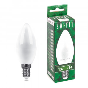Лампа светодиодная SAFFIT SBC3713 Свеча E14 13W 230V 2700K Лампа светодиодная SAFFIT SBC3713 Свеча E14 13W 230V 2700K
