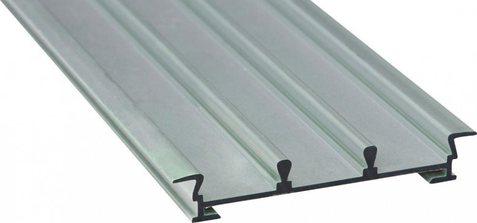 Алюминиевый профиль для светодиодной ленты "3-ех полосный встраиваемый", серебро, CAB274