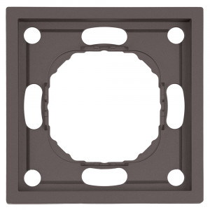Рамка STEKKER, PFR00-5001-09 1-местная, серия Эмили, антрацит, soft touch
