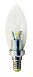 Лампа светодиодная, 12LED(4,5W) 230V E27 4000K, LB-70