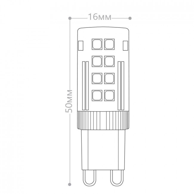 Лампа светодиодная Feron LB-432 G9 5W 175-265V 6400K, артикул FERON 25771