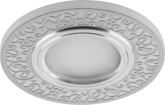 Светильник встраиваемый с белой LED подсветкой Feron CD951 потолочный MR16 G5.3 белый матовый, артикул FERON 29713