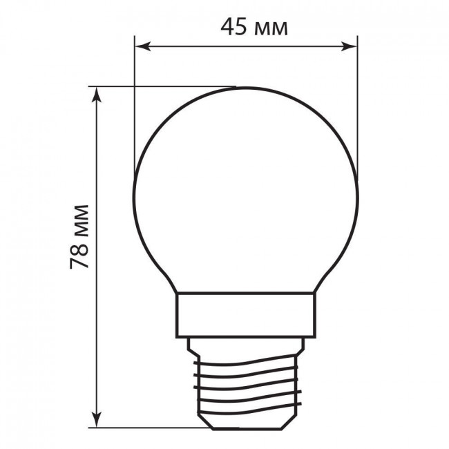 Лампа светодиодная Feron LB-61 Шарик E27 5W 230V 4000K, артикул FERON 25582