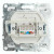 Розетка компьютерная 1-местная RJ-45 (механизм), STEKKER PST00-9107-03, серия Эрна, черный, артикул STEKKER 49151