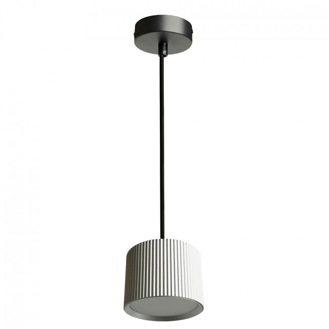 Светильник потолочный Feron Barrel HL4588 ARIA  levitation 12W, 230V, GX53, серебро + черный, на подвесе 1,7 м, артикул FERON 51680