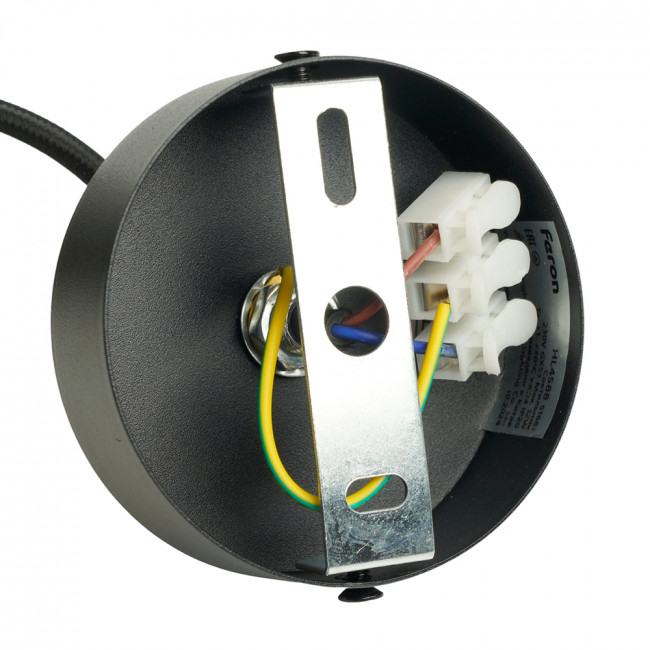 Светильник потолочный Feron Barrel HL4588 ARIA  levitation 12W, 230V, GX53, серебро + черный, на подвесе 1,7 м, артикул FERON 51680