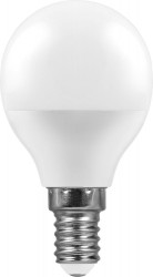Лампа светодиодная Feron LB-95 Шарик E14 7W теплый свет (2700К)