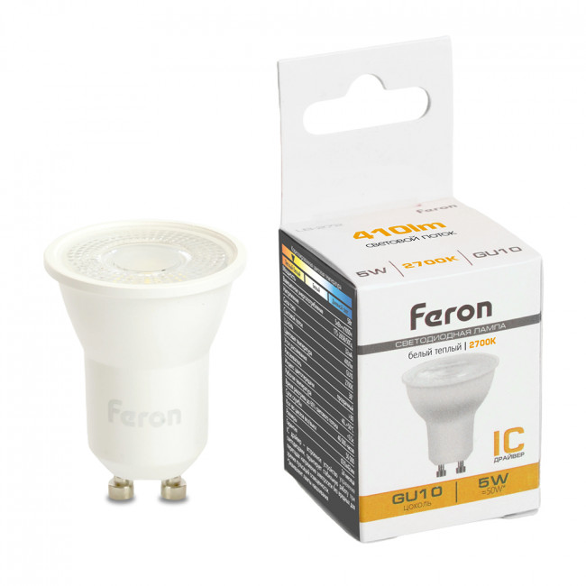 Лампа светодиодная Feron LB-272 MR11 GU10 5W 175-265V 2700K, артикул FERON 51218