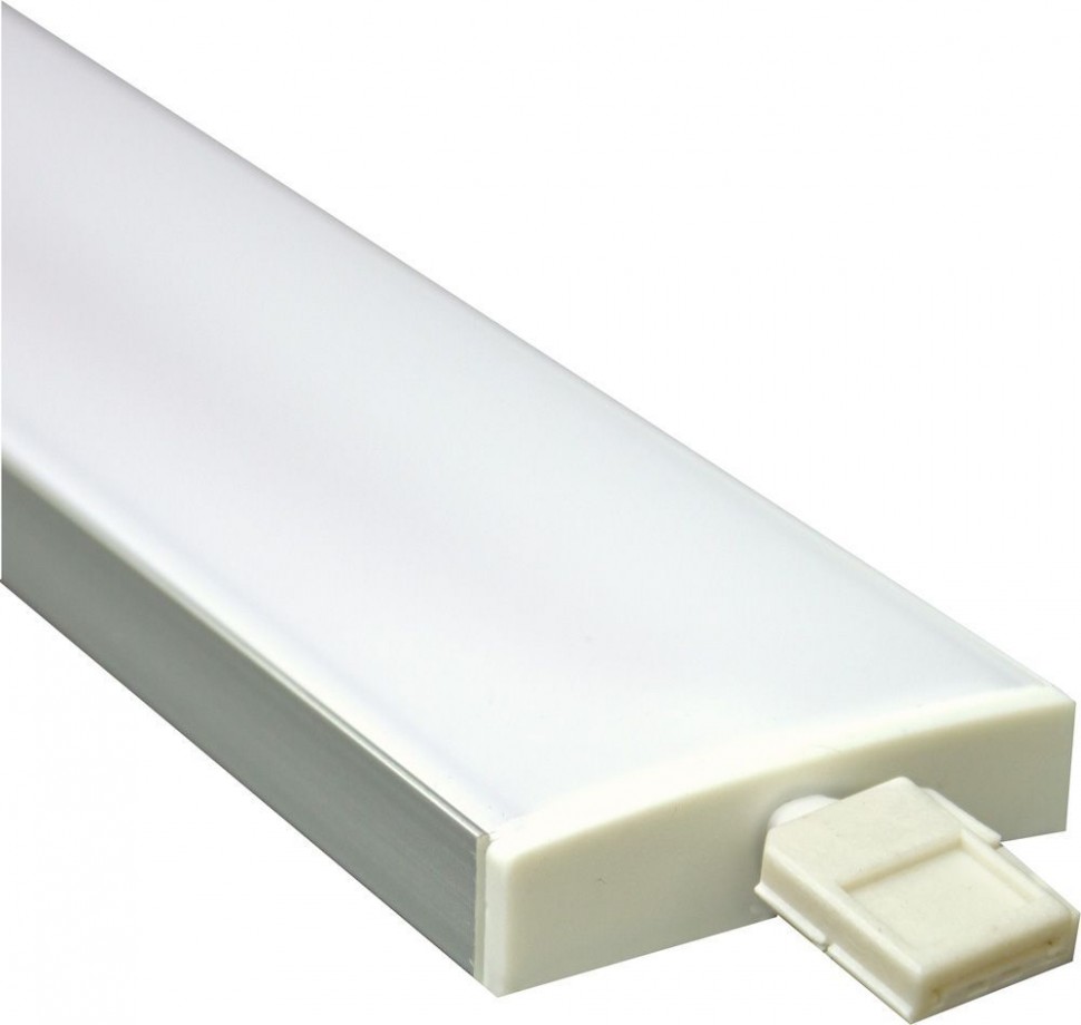 Алюминиевый профиль для светодиодной ленты "широкий 44.8*11мм "  , серебро, CAB284