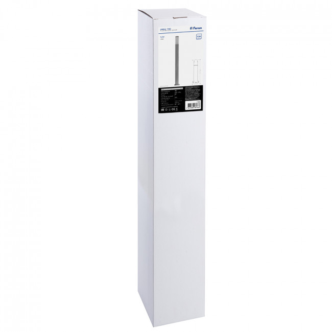 Светильник садово-парковый Feron DH022-1100, Техно столб, 18W E27 230V, серебро, артикул FERON 11808