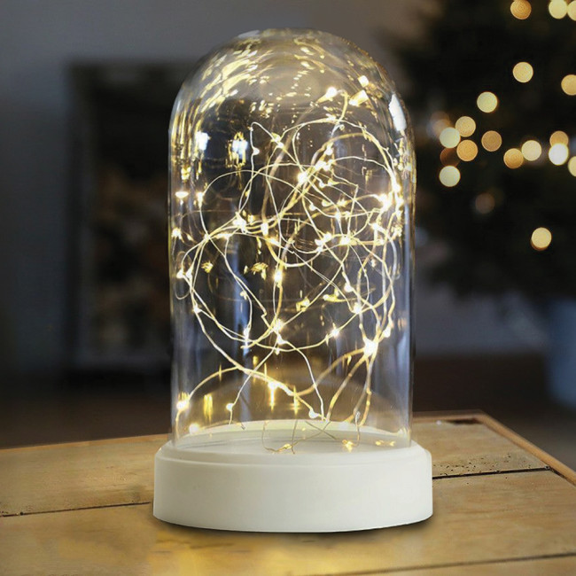 Световая фигура "Колба с Нитью Роса" 50LED 2700K, батарейки 3*АА, 23см, LT135, артикул FERON 51454