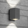 Светильник уличный светодиодный Feron DH055 Бостон на стену 2х5W теплый свет (3000K) серый 48489 