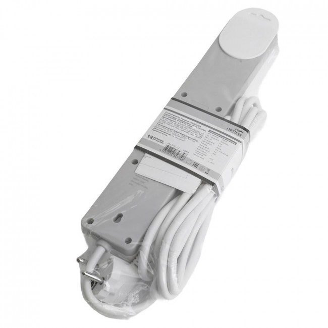 Сетевой фильтр 5-местный с/з STEKKER HM20-51-02 3x1мм2, 1,8 м, серия Optima, белый, артикул STEKKER 50092 Сетевой фильтр 5-местный с/з STEKKER HM20-51-02 3x1мм2, 1,8 м, серия Optima, белый, артикул STEKKER 50092