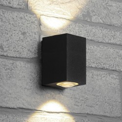 Светильник уличный светодиодный Feron DH055 Бостон на стену 2х5W теплый свет (3000K) черный