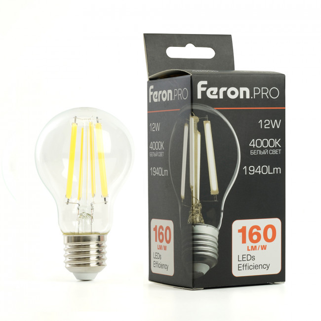 Лампа светодиодная Feron.PRO LB-1112 Шар E27 1940LM 12W 175-265V 4000K, артикул FERON 48896