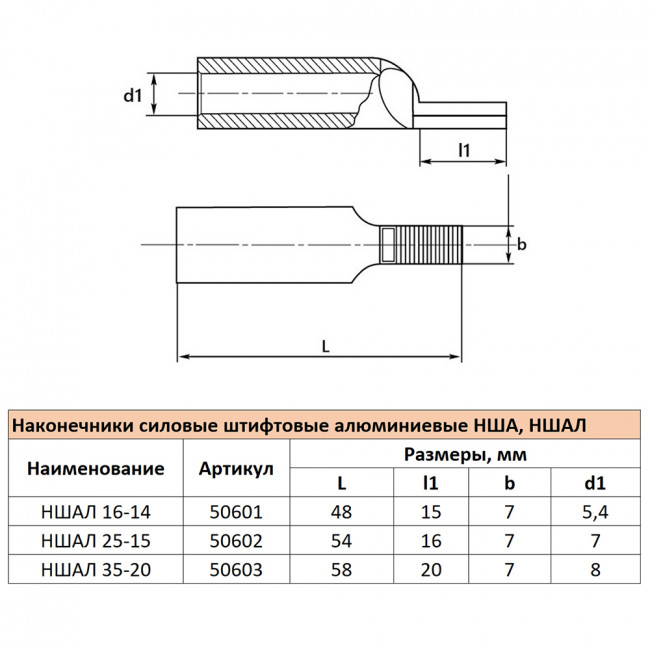 LD-NSHAL-25-15 Наконечник штифтовой алюминиевый луженый НШАЛ 25-15, артикул STEKKER 50602 LD-NSHAL-25-15 Наконечник штифтовой алюминиевый луженый НШАЛ 25-15, артикул STEKKER 50602