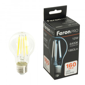 Лампа светодиодная Feron.PRO LB-1112 Шар E27 1960LM 12W 175-265V 6400K
