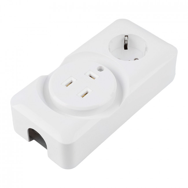 Розетка открытой установки для плит STEKKER PST32-53-20 с/з, 250В, 32А, белый, артикул STEKKER 39826